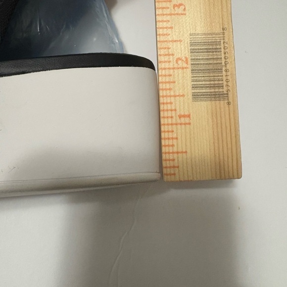 Donna Karan Riviera Cutout Platform Booties. Side Zip, Stretchy Fabric Upper. - Picture 13 of 14